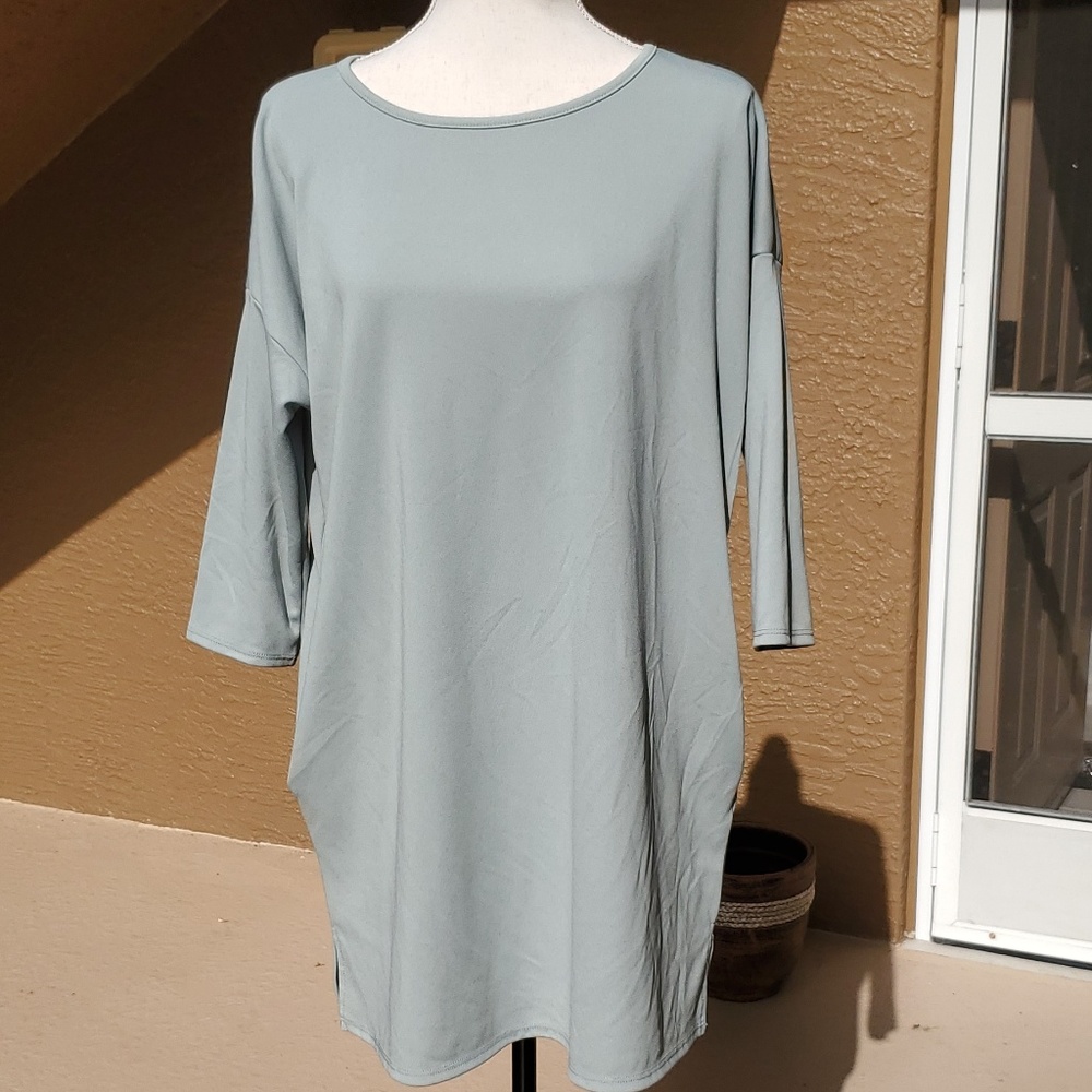 Eloges Sage Shift Dress w/Pockets Sz. XL